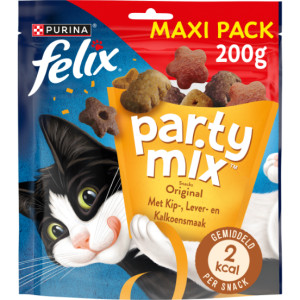 Felix Party Mix Original kattensnoep maxipack 5 x 200 g afbeelding