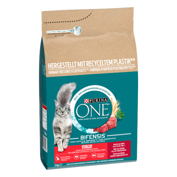 Purina One Purina One Sterilcat met rund kattenvoer 3 kg