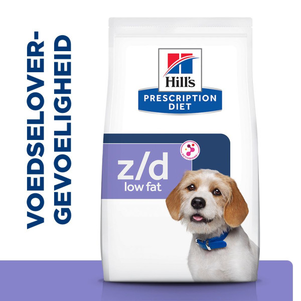 Hill's Hill's Prescription Diet Z/D Food Sensitivities Low Fat hondenvoer met gehydrolyseerde soja 2 x 10 kg