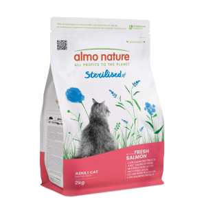 Almo Nature - Sterilised - Droogvoer - 2 kg - Zalm & Rijst