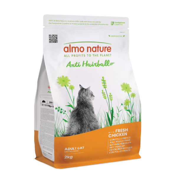 Almo Nature Almo Nature Anti-Hairball kip kattenvoer 2 kg