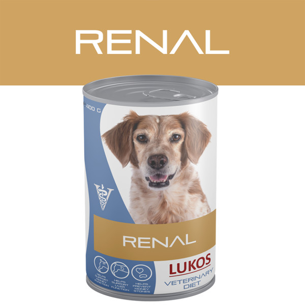 Lukos Lukos Veterinary Diet Renal natvoer hond 12 x 400 g
