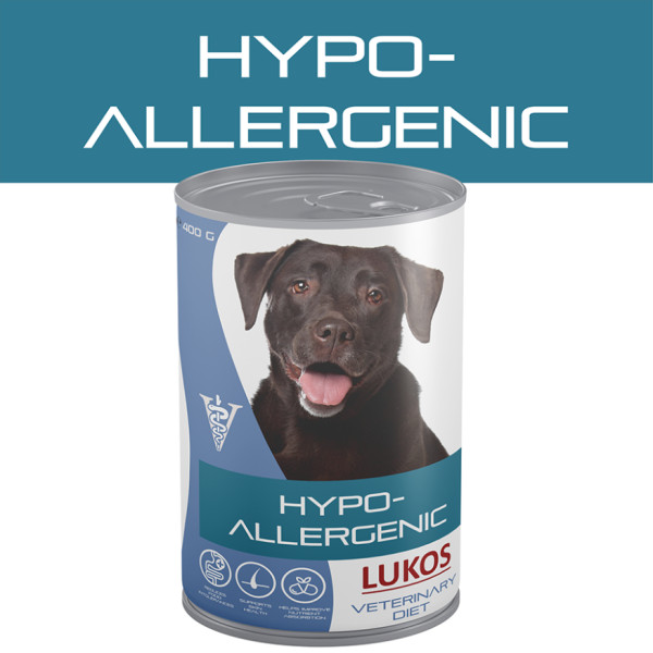 Lukos Lukos Veterinary Diet Hypoallergenic natvoer hond 6 x 400 g