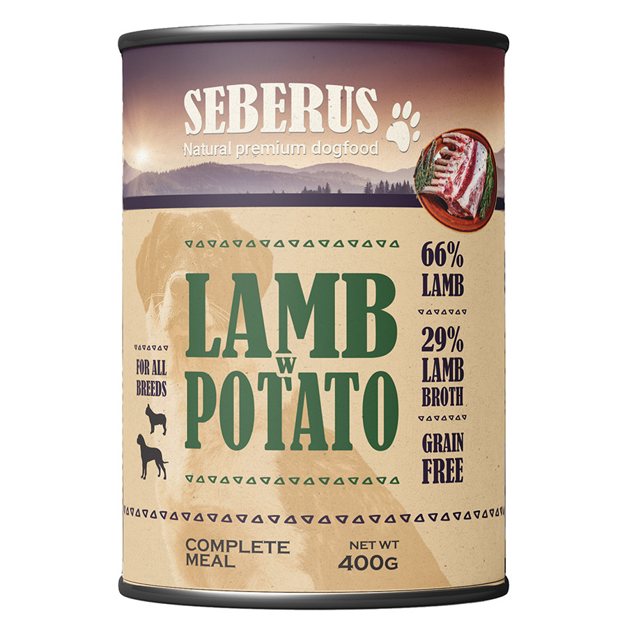 Seberus Chicken & Lamb graanvrij natvoer hond - mixtray