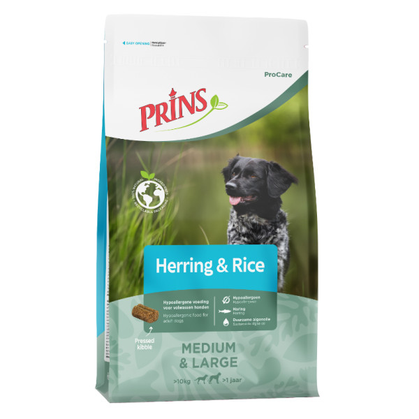 Prins Prins ProCare Hypoallergenic met haring en rijst hondenvoer 12 kg