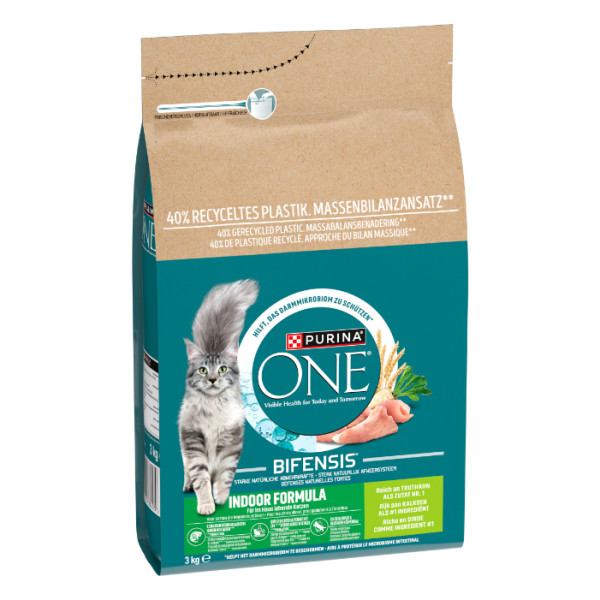 Purina One Purina One Indoor met kalkoen kattenvoer 3 kg