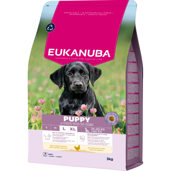 Eukanuba Eukanuba Puppy Large kip hondenvoer 2 x 15 kg