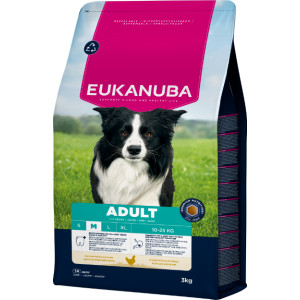 Eukanuba Adult Medium kip hondenvoer 2 x 3 kg afbeelding