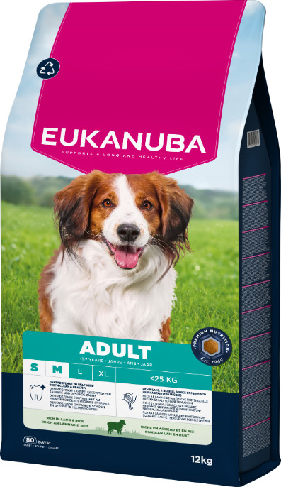 Eukanuba Adult Lam & Rijst Small/Medium Hondenvoer