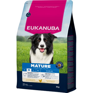 Eukanuba Mature Medium kip hondenvoer 2 x 15 kg afbeelding
