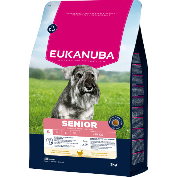 Eukanuba Eukanuba Senior Small kip hondenvoer 2 x 12 kg