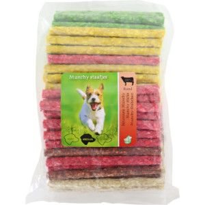 Munchy Mix buffelhuid hondensnack 2 x 100 staafjes afbeelding