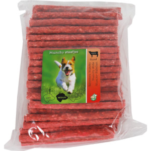 Munchy rood buffelhuid hondensnack 2 x 100 staafjes afbeelding
