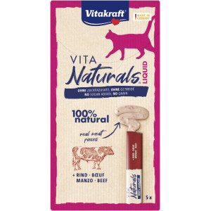 10x 15g Vitakraft Vita Naturals Snack Rundvlees Kattensnacks