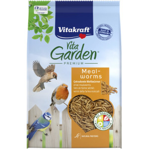 Vitakraft Vita Garden Premium gedroogde meelwormen voor buitenvogels 3 x 200 g afbeelding