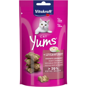 Vitakraft Cat Yums met lever kattensnack (40g) 3 verpakkingen afbeelding