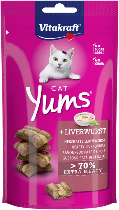 Vitakraft Cat Yums met lever kattensnack (40 g)