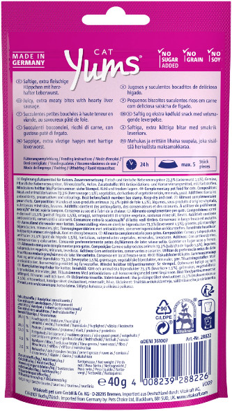 Vitakraft Cat Yums met lever kattensnack (40 g)