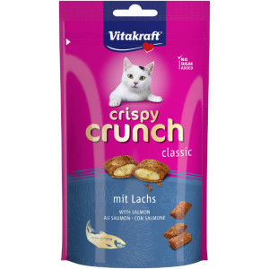 Vitakraft Crispy Crunch Classic met zalm kattensnack (60 g) 8 verpakkingen afbeelding