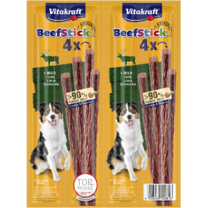 Vitakraft Beefstick met wild hondensnack (4 st.) 10 verpakkingen afbeelding