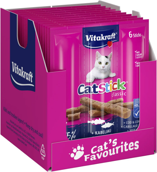 Vitakraft Catsticks Mini Kabeljauw/Tonijn
