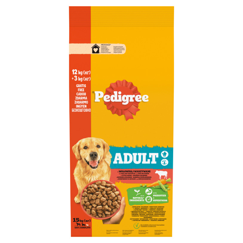 Pedigree Adult met rund & groenten hondenvoer
