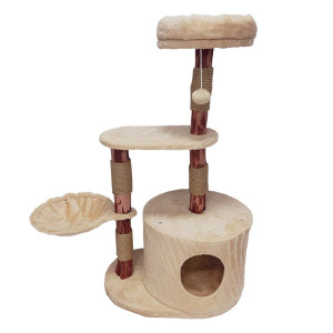 Krabpaal Nuno Natural Wood beige (100 cm) Per stuk