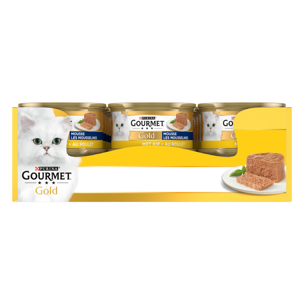 Gourmet Gold Mousse met kip kattenvoer