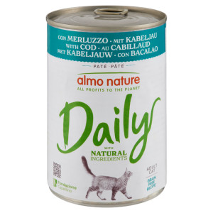 Almo Nature Daily met kabeljauw natvoer kat (400 g) 24 x 400 g