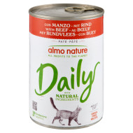 Almo Nature Daily met rund natvoer kat (400 g) 24 x 400 g
