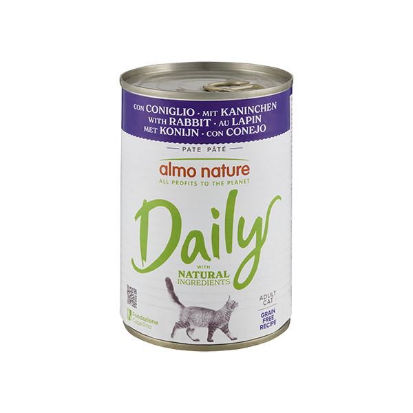 Almo Nature Almo Nature Daily met konijn natvoer kat (400 g) 24 x 400 g