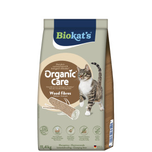 Biokat's Organic Care Wood Fibres kattenbakvulling 11,4 kg