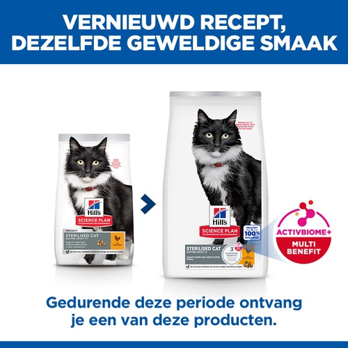 Hill's Mature Adult Sterilised Cat met kip kattenvoer
