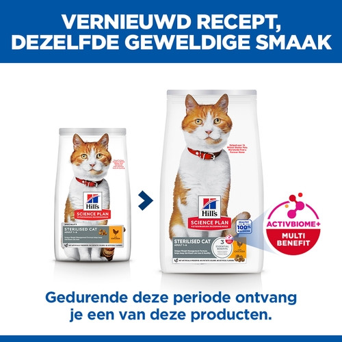 Hill's Adult Sterilised Cat met kip kattenvoer
