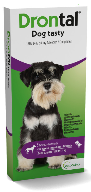 Drontal Dog Tasty 150/144/50 mg ontwormingsmiddel hond