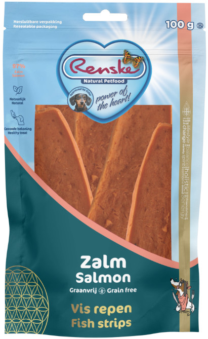 Renske Gezonde Beloning Hond - Vlees Repen Zalm
