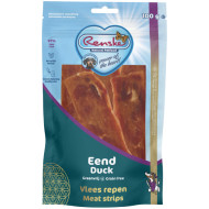 Renske Gezonde Beloning vlees repen eend hondensnack 100 g