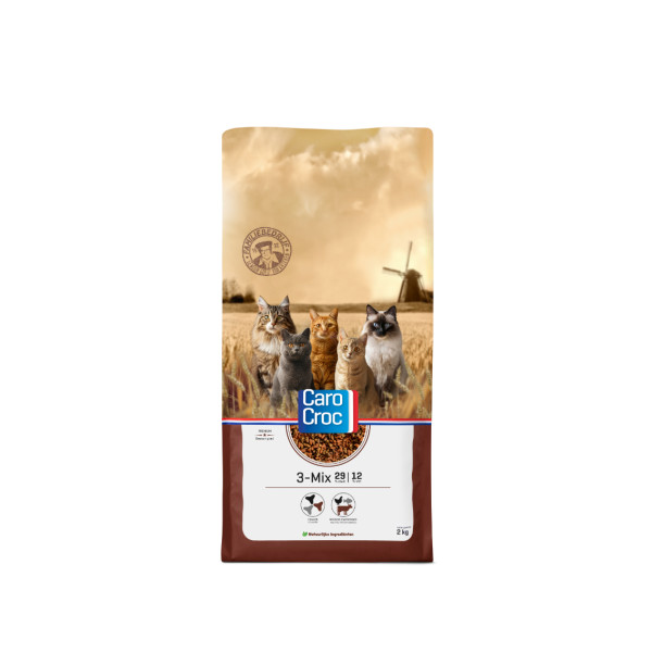 CaroCroc CaroCroc 3-Mix kattenvoer 2 x 12,5 kg