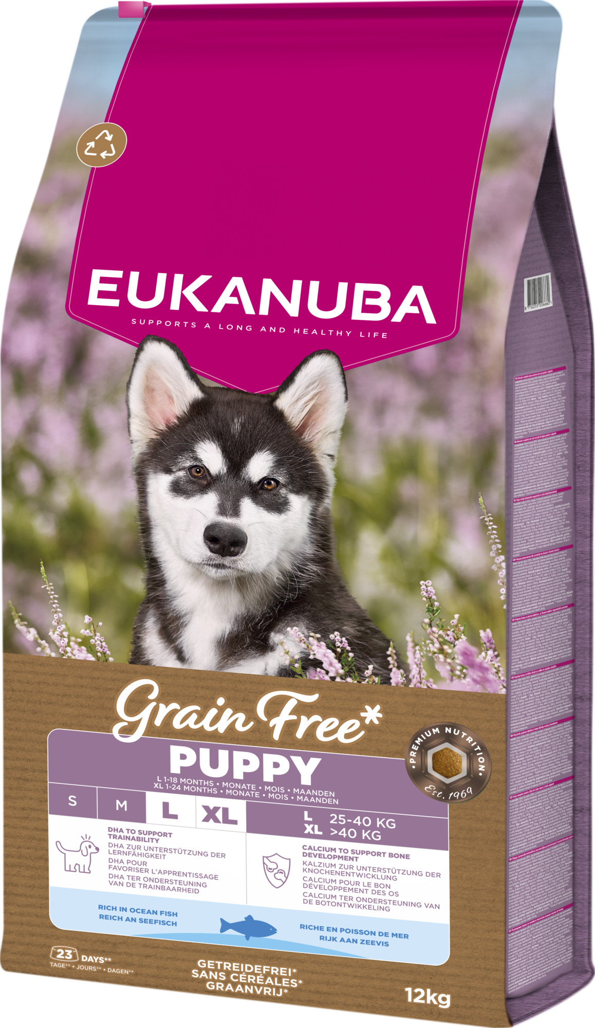 Eukanuba Puppy & Junior L/XL graanvrij zeevis hondenvoer