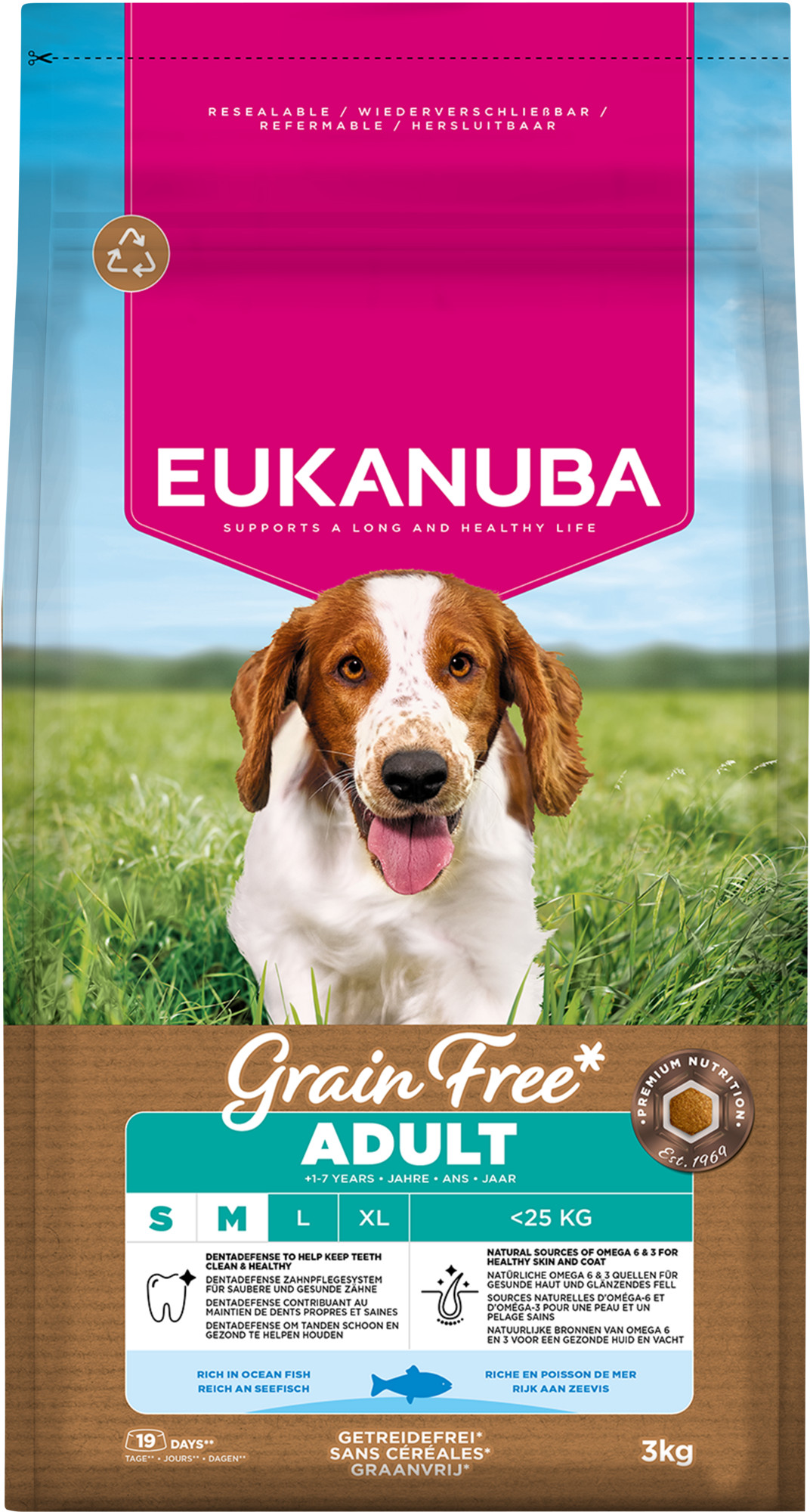 Eukanuba Adult S/M graanvrij zeevis hondenvoer