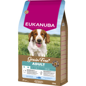 Eukanuba Adult S/M graanvrij zeevis hondenvoer 12 kg