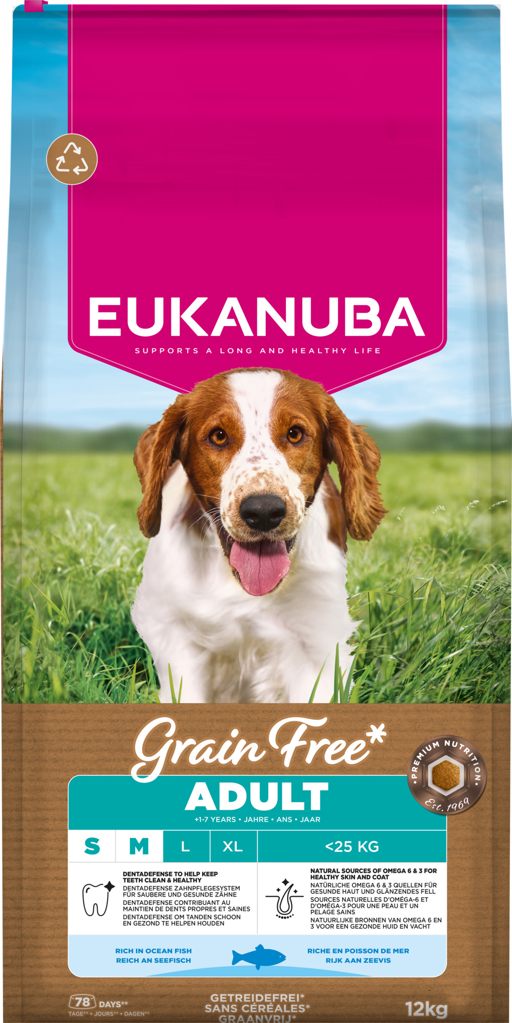 Eukanuba Adult S/M graanvrij zeevis hondenvoer