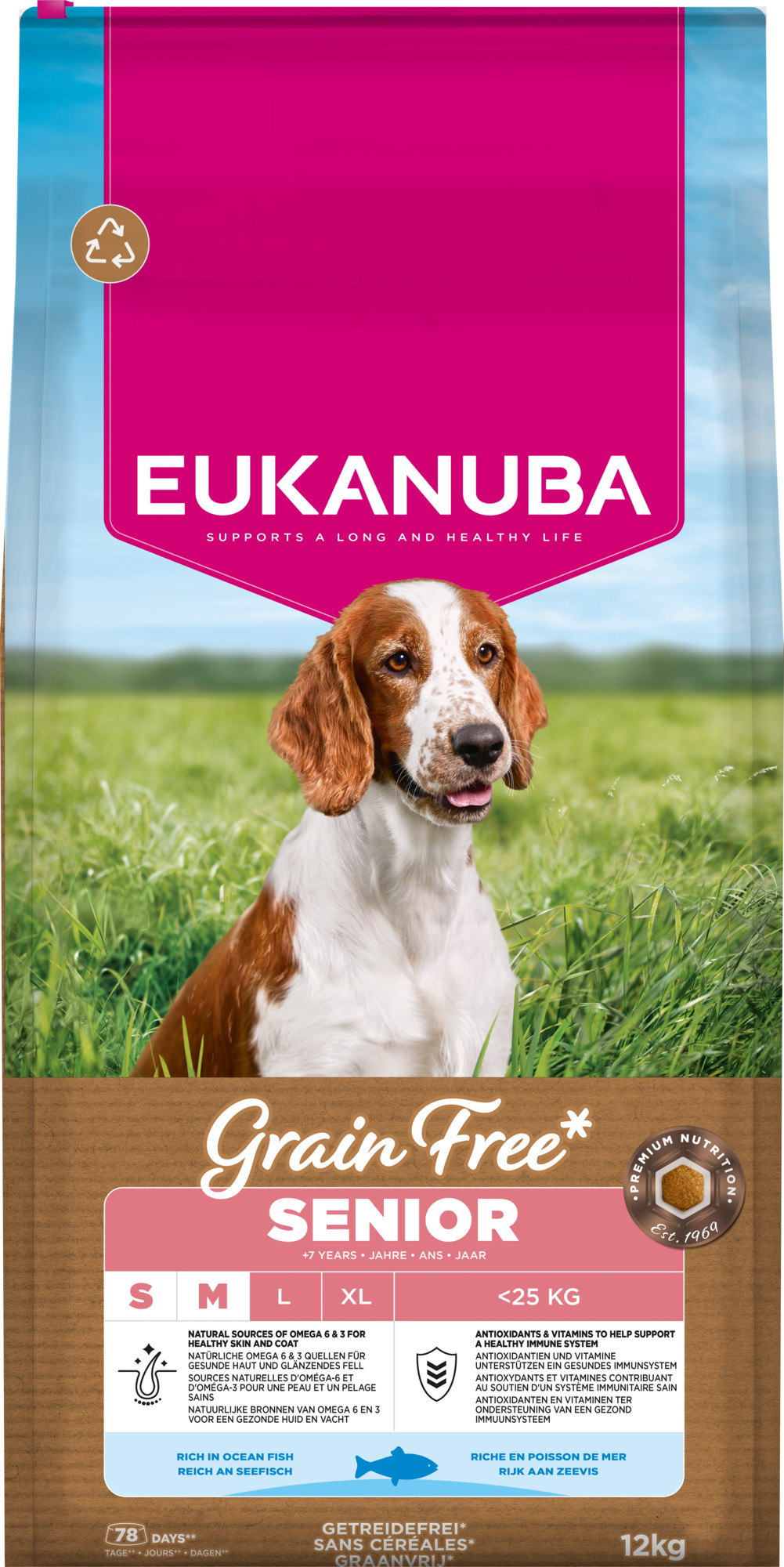 Eukanuba Senior Rijk aan forel met zoete aardappelen Aantrekkelijke prijzen bij