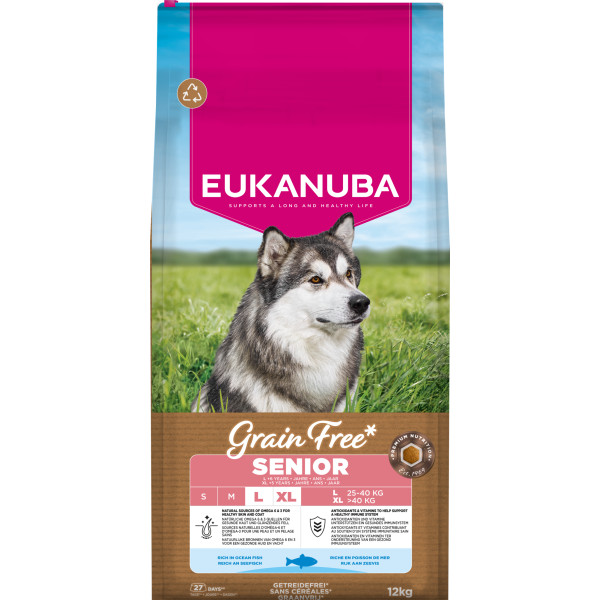 Eukanuba Eukanuba Senior Large met zeevis graanvrij hondenvoer 12 kg