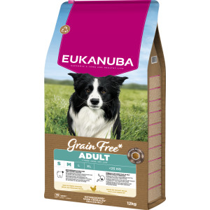Eukanuba Adult Small & Medium kip graanvrij hondenvoer 12 kg