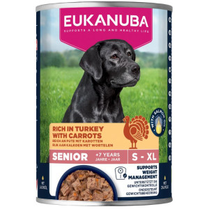 Eukanuba Senior met kalkoen en wortel natvoer hond 1 tray (6 x 400 g)