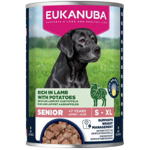 Eukanuba Senior met lam en aardappel natvoer hond 1 tray (6 x 400 g)