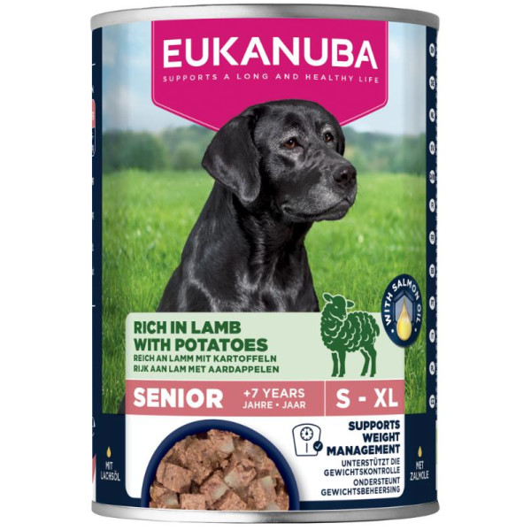Eukanuba Eukanuba Senior met lam en aardappel natvoer hond 1 tray (6 x 400 g)