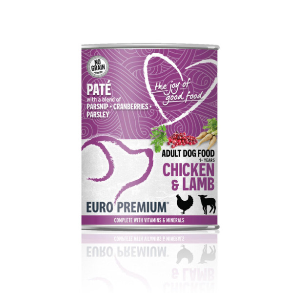 Euro Premium Euro Premium Adult kip en lam paté natvoer hond 1 tray (6 x 400 g)