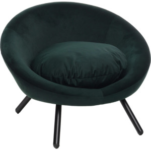 Sofa Dolco ligstoel rond voor hond en kat groen